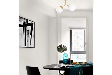Opviq Damar Loftslampe - Gul / hvid - Belysning - Lamper & indendørsbelysning - Vindueslampe - Vindueslampe hængende