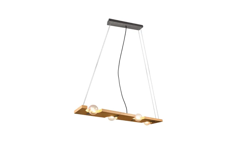 Tailor Pendellampa 115 cm 4xE27 Trä Trio Lighting Natur