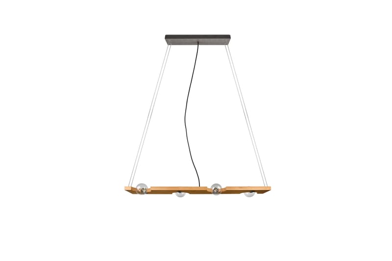 Tailor Pendellampa 115 cm 4xE27 Trä Trio Lighting Natur - Belysning - Lamper & indendørsbelysning - Vindueslampe - Vindueslampe hængende
