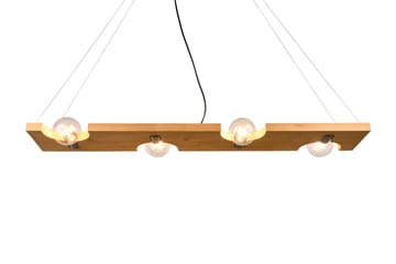 Tailor Pendellampa 115 cm 4xE27 Trä Trio Lighting Natur - Belysning - Lamper & indendørsbelysning - Vindueslampe - Vindueslampe hængende