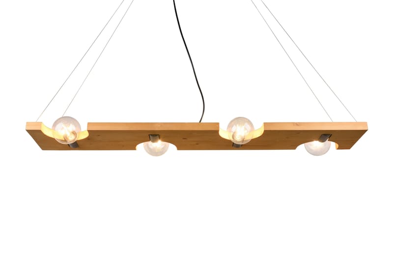 Tailor Pendellampa 115 cm 4xE27 Trä Trio Lighting Natur - Belysning - Lamper & indendørsbelysning - Vindueslampe - Vindueslampe hængende