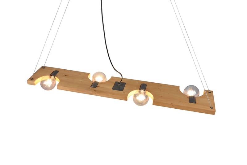 Tailor Pendellampa 115 cm 4xE27 Trä Trio Lighting Natur - Belysning - Lamper & indendørsbelysning - Vindueslampe - Vindueslampe hængende