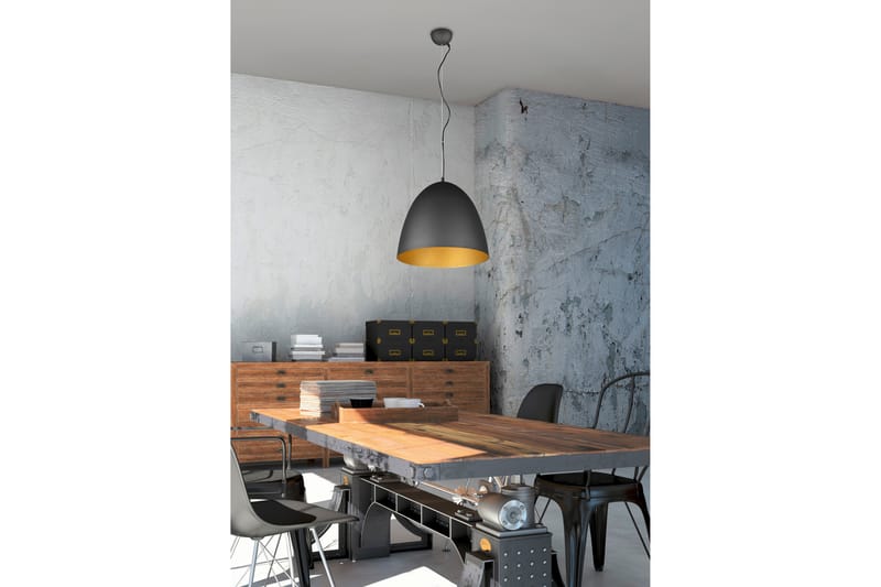 Tilda Pendellampe 40 cm E27 MatSort/Guld - Belysning - Lamper & indendørsbelysning - Vindueslampe - Vindueslampe hængende