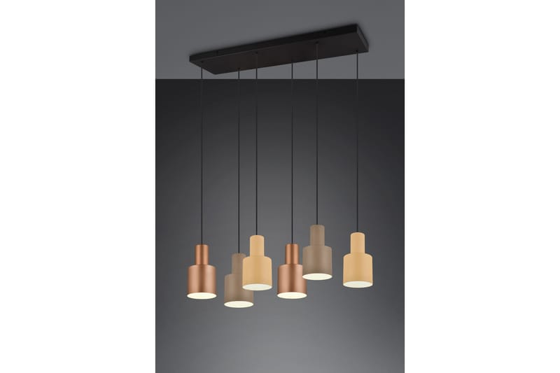Trio Lighting Agudo Loftlampe 6L E27 Flerfarvet - Belysning - Lamper & indendørsbelysning - Vindueslampe - Vindueslampe hængende