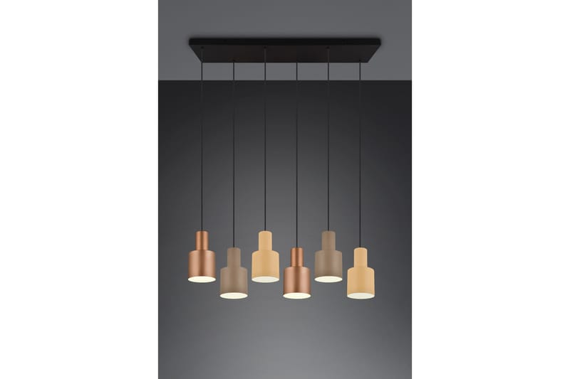 Trio Lighting Agudo Loftlampe 6L E27 Flerfarvet - Belysning - Lamper & indendørsbelysning - Vindueslampe - Vindueslampe hængende