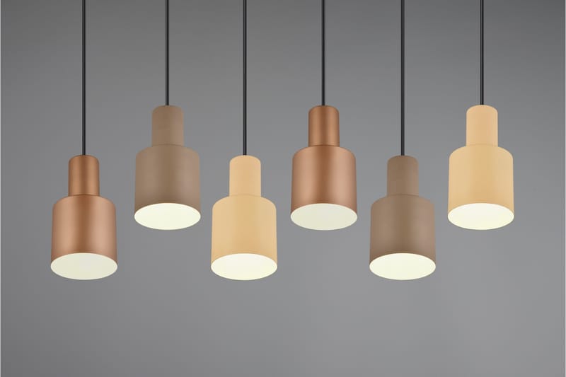 Trio Lighting Agudo Loftlampe 6L E27 Flerfarvet - Belysning - Lamper & indendørsbelysning - Vindueslampe - Vindueslampe hængende