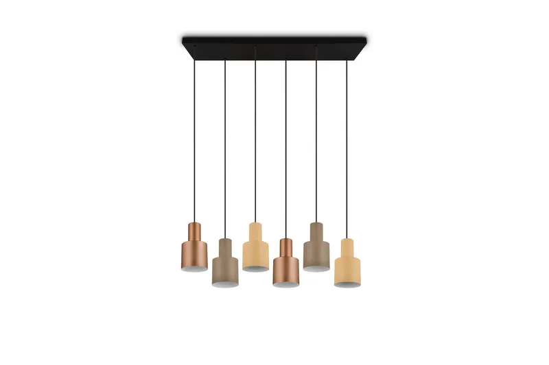 Trio Lighting Agudo Loftlampe 6L E27 Flerfarvet - Belysning - Lamper & indendørsbelysning - Vindueslampe - Vindueslampe hængende