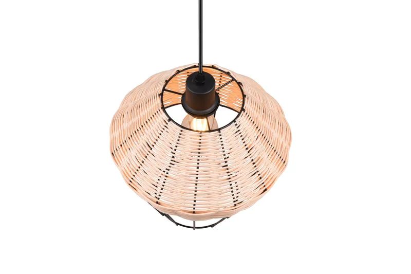 Trio Lighting Borka loftlampe 1L E27 rattan - Trio Lighting - Belysning - Lamper & indendørsbelysning - Vindueslampe - Vindueslampe hængende