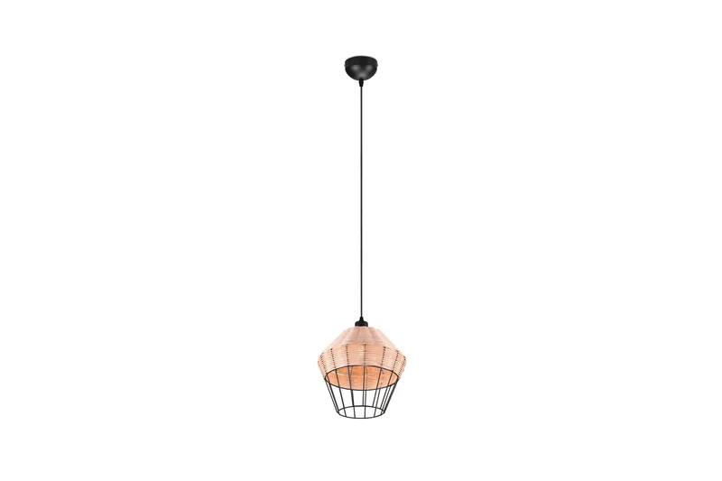 Trio Lighting Borka loftlampe 1L E27 rattan, Trio Lighting