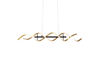 Trio Lighting Sequence LED loftlampe mat messing/matsort - Trio Lighting - Belysning - Lamper & indendørsbelysning - Vindueslampe - Vindueslampe hængende