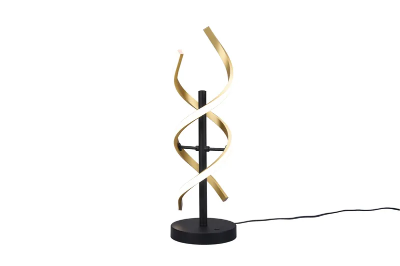 Trio Lighting Sequence LED bordlampe mat messing/matsort, Trio Lighting