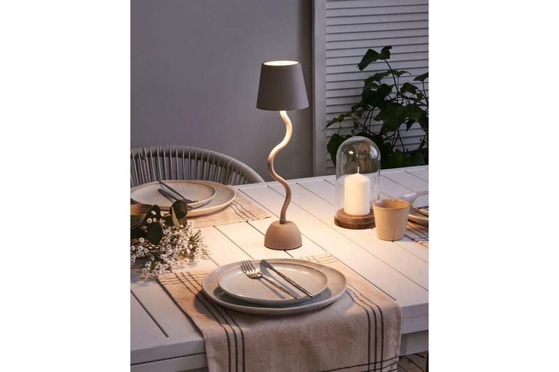 Vougali LED Bordlampe 39 cm - Beige - Belysning - Lamper & indendørsbelysning - Vindueslampe - Vindueslampe på fod