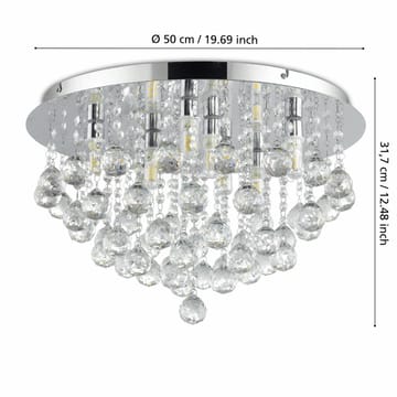 Loftslampe Almonte - Krom - Belysning - Lamper & indendørsbelysning - Loftlampe - Plafond