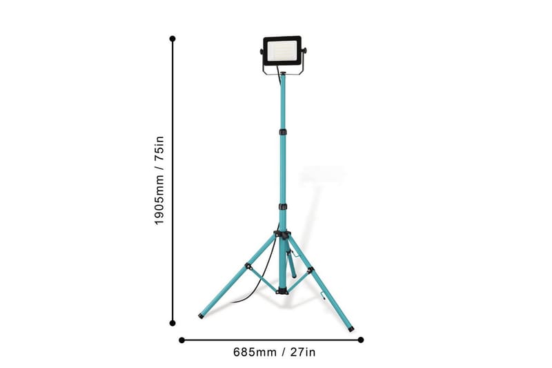 Arbejdsbelysning Eglo LED-Stativstrålkaster 52W - Belysning - Lamper & indendørsbelysning - Bordlampe - Skrivebordslampe