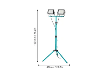 Arbejdsbelysning Eglo LED-Stativstrålkaster med 2 Lyskilder 52W - Belysning - Glødepærer & lyskilder - Arbejdsbelysning