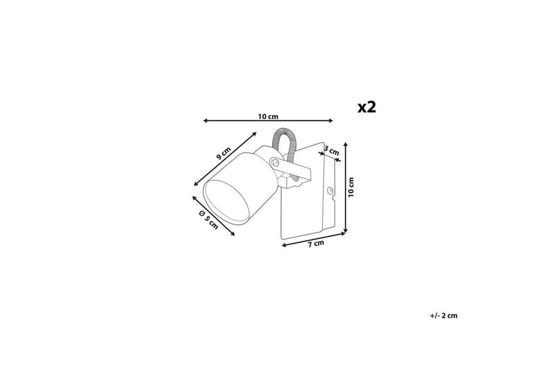 Athenaeum Spotlight 2 stk GU10 - Sølv - Belysning - Glødepærer & lyskilder - Spotlights & downlights