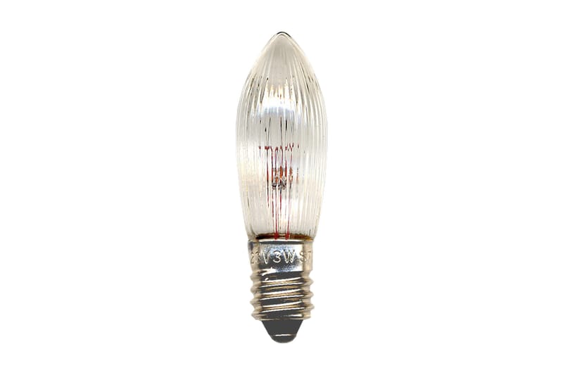 Glødelampe. 34V 3W E10 - Glødepærer