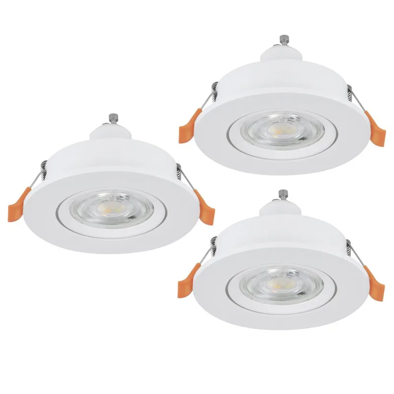 Indbygget Lampe Barranco 30 mm 3000K Sæt af 3 - Hvid - Belysning - Glødepærer & lyskilder - Spotlights & downlights