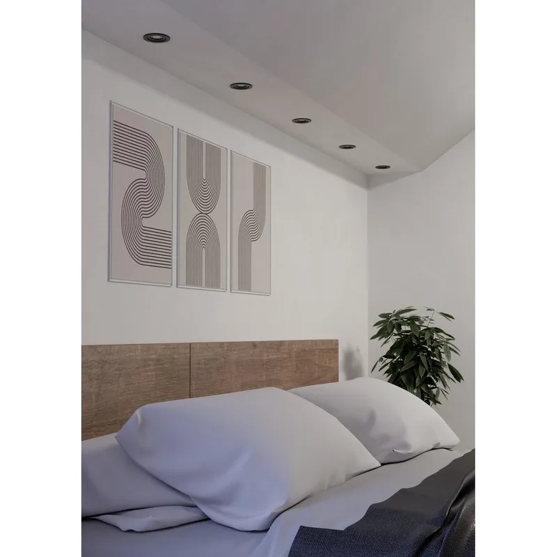 Indbygget Lampe Barranco 90 mm 4000K Sæt af 3 - Sort - Belysning - Glødepærer & lyskilder - Spotlights & downlights