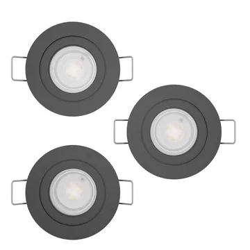 Indbygget Lampe Barranco IP44 30 mm 3000K Sæt med 3 - 8,4 cm - Belysning - Glødepærer & lyskilder - Spotlights & downlights