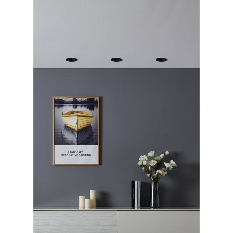Indbygget Lampe Carosso 93 mm - Sort - Belysning - Glødepærer & lyskilder - Spotlights & downlights