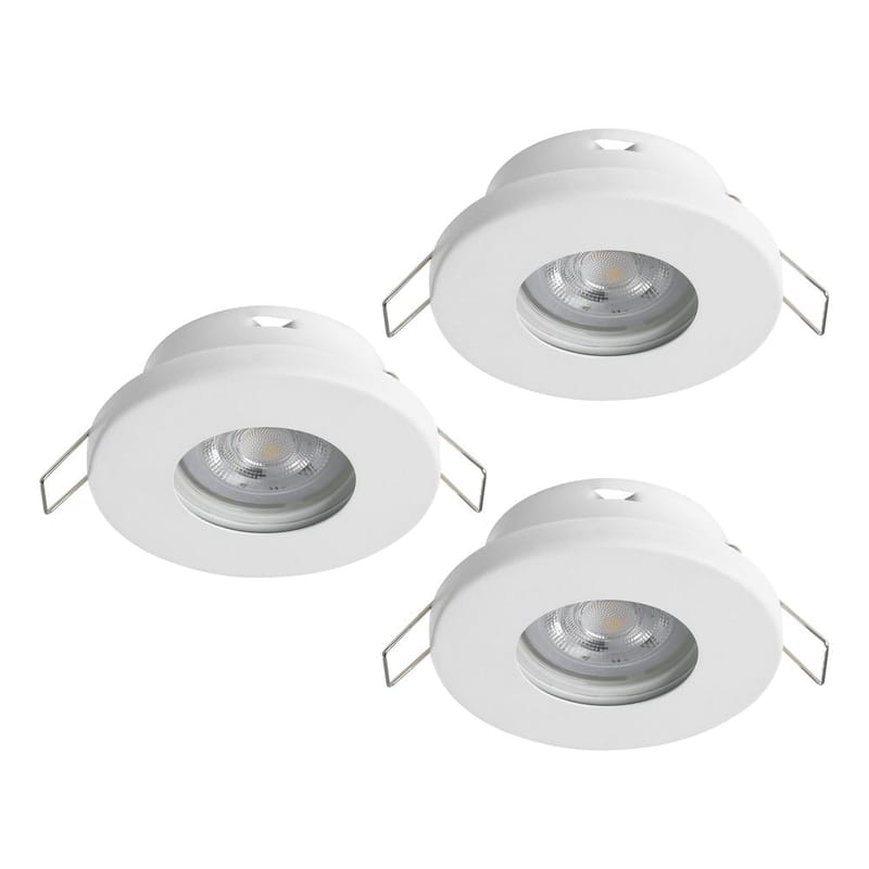 Indbygget Lampe Favazzina 85 mm sæt med 3 - Hvid - Belysning - Glødepærer & lyskilder - Spotlights & downlights