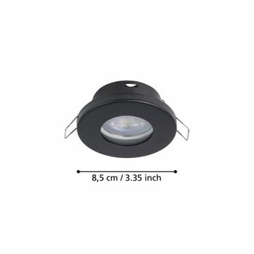 Indbygget Lampe Favazzina 85 mm sæt med 3 - Sort - Belysning - Glødepærer & lyskilder - Spotlights & downlights