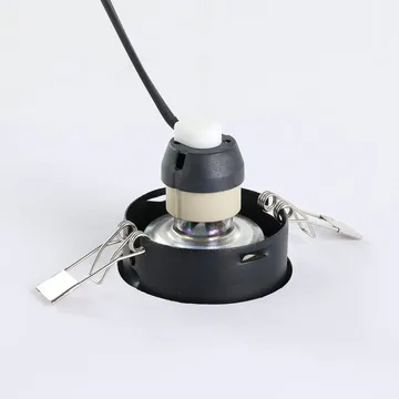 Indbygget Lampe Favazzina 88 mm sæt med 3 - Sort - Belysning - Glødepærer & lyskilder - Spotlights & downlights