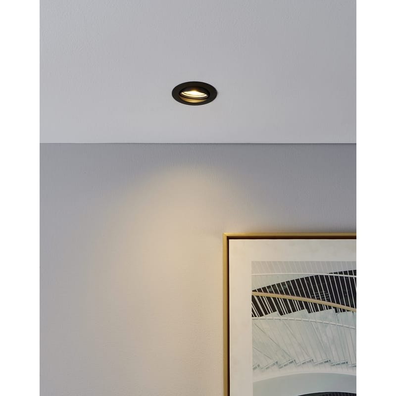 Indbygget Lampe Favazzina 88 mm sæt med 3 - Sort - Belysning - Glødepærer & lyskilder - Spotlights & downlights