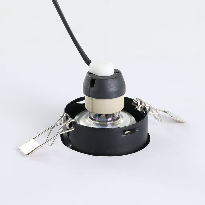 Indbygget Lampe Favazzina 88 mm sæt med 3 - Sort - Belysning - Glødepærer & lyskilder - Spotlights & downlights