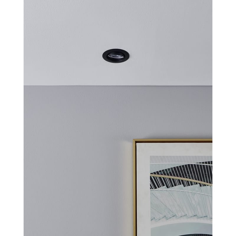 Indbygget Lampe Favazzina 88 mm sæt med 3 - Sort - Belysning - Glødepærer & lyskilder - Spotlights & downlights