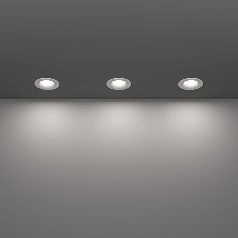 Indbygget Lampe Salabate 88 mm Sæt af 3 - Hvid - Belysning - Glødepærer & lyskilder - Spotlights & downlights