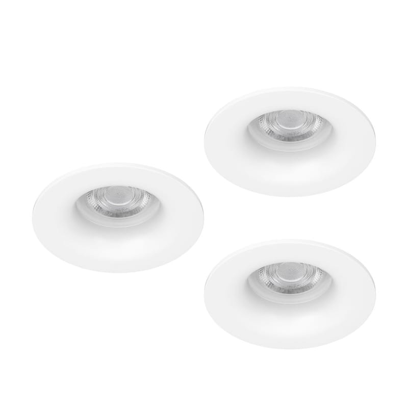 Indbygget Lampe Salabate 88 mm Sæt af 3 - Hvid - Belysning - Glødepærer & lyskilder - Spotlights & downlights