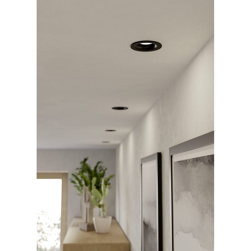 Indbygget Lampe Salabate 88 mm Sæt af 3 - Sort - Belysning - Glødepærer & lyskilder - Spotlights & downlights