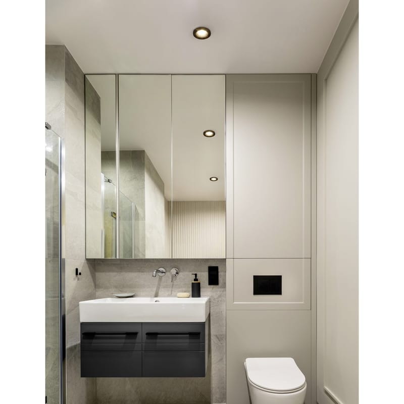 Indbygget Lampe Salabate 88 mm Sæt af 3 - Sort - Belysning - Glødepærer & lyskilder - Spotlights & downlights