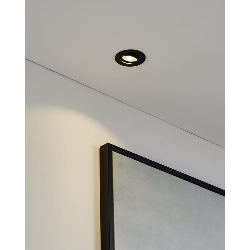 Indbygget Lampe Saliceto Ø88 mm 2700K - Sort - Belysning - Glødepærer & lyskilder - Spotlights & downlights