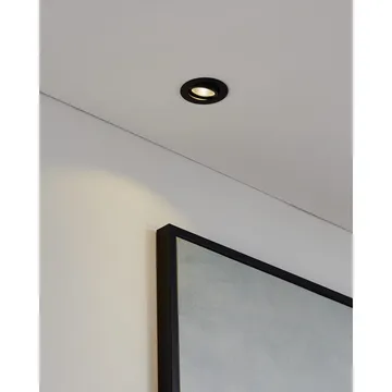 Indbygget Lampe Saliceto Ø88 mm 2700K - Sort - Belysning - Glødepærer & lyskilder - Spotlights & downlights