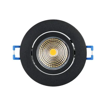 Indbygget Lampe Saliceto Ø88 mm 2700K - Sort - Belysning - Glødepærer & lyskilder - Spotlights & downlights