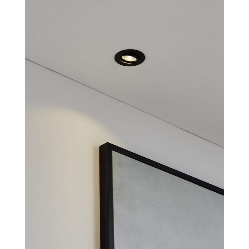 Indbygget Lampe Saliceto Ø88 mm 2700K - Sort - Belysning - Glødepærer & lyskilder - Spotlights & downlights