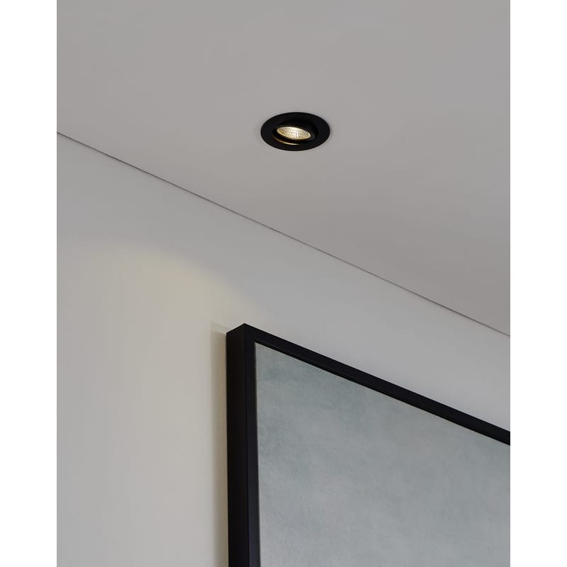 Indbygget Lampe Saliceto Ø88 mm 2700K - Sort - Belysning - Glødepærer & lyskilder - Spotlights & downlights