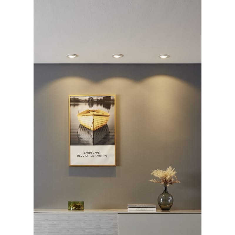 Indbygget Lampe Saliceto 3 stk Ø88 mm 2700K - Hvid - Belysning - Glødepærer & lyskilder - Spotlights & downlights