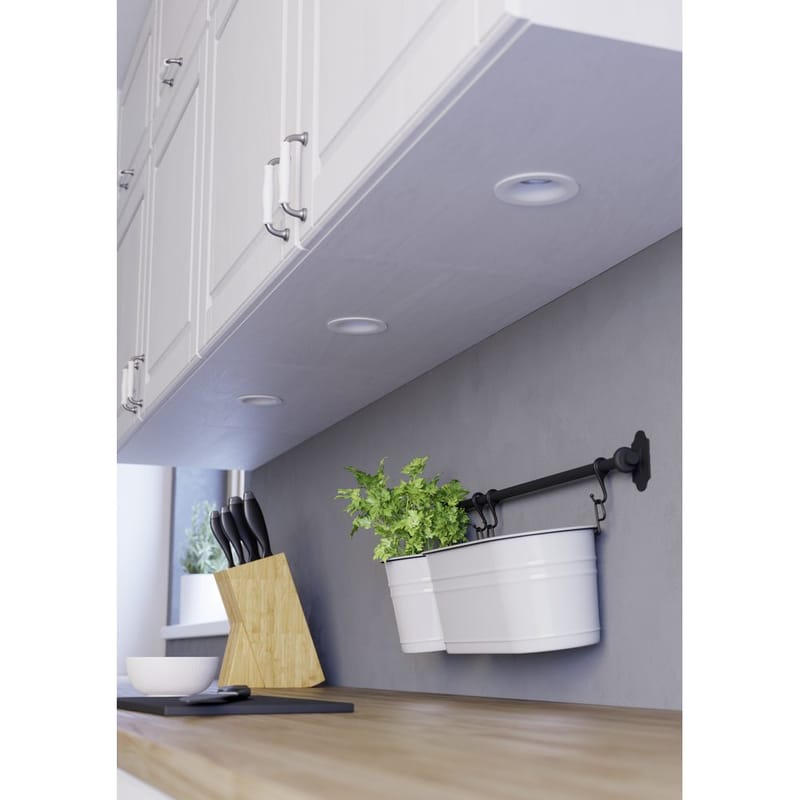 Indbygget Lampe Saliceto 88 mm 2700K Sæt af 3 - Hvid - Belysning - Glødepærer & lyskilder - Spotlights & downlights