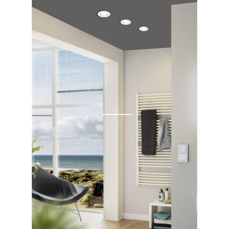 Indbygget Lampe Saliceto 88 mm 4000K - Hvid - Belysning - Glødepærer & lyskilder - Spotlights & downlights