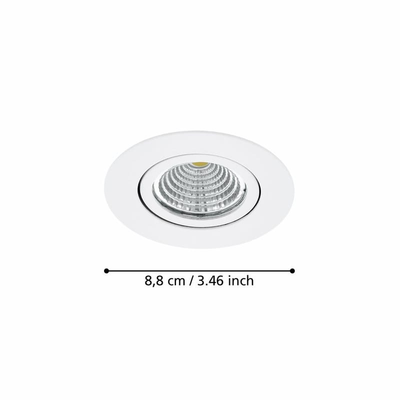 Indbygget Lampe Saliceto 88 mm 4000K - Hvid - Belysning - Glødepærer & lyskilder - Spotlights & downlights