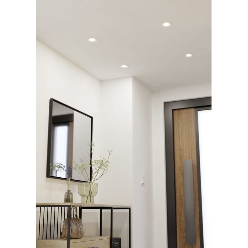 Indbygget Lampe Saliceto 88 mm 4000K Sæt af 3 - Hvid - Belysning - Glødepærer & lyskilder - Spotlights & downlights