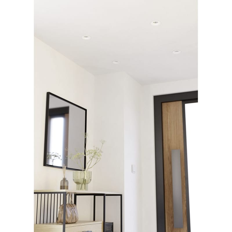 Indbygget Lampe Saliceto 88 mm 4000K Sæt af 3 - Hvid - Belysning - Glødepærer & lyskilder - Spotlights & downlights