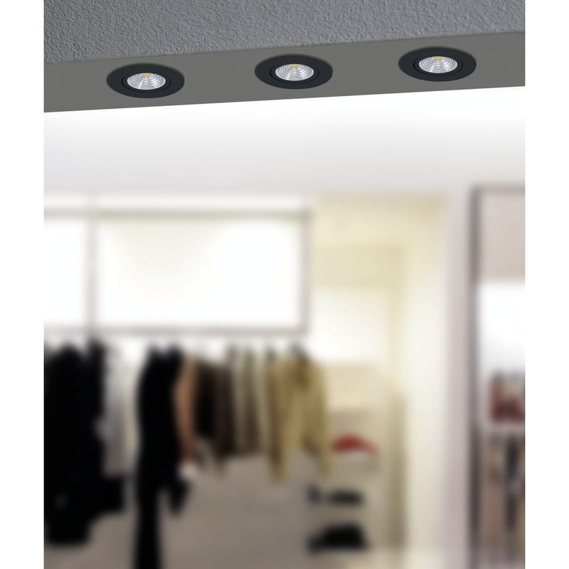 Indbygget Lampe Saliceto 88 mm 4000K - Sort - Belysning - Glødepærer & lyskilder - Spotlights & downlights
