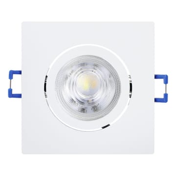 Indbygget Lampe Saliceto 88x88 mm 4000K sæt om 3 - Hvid - Belysning - Glødepærer & lyskilder - Spotlights & downlights