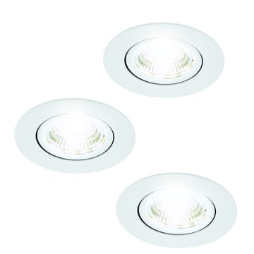 Indbygget Lampe Saliceto Mobil Hvid 4000K Sæt af 3 - 8,8 cm - Belysning - Glødepærer & lyskilder - Spotlights & downlights