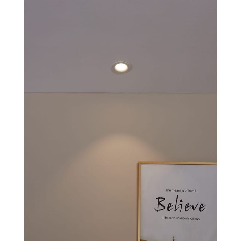 Indbygget Lampe Saliceto Stel 88 mm 2700K - Hvid - Belysning - Glødepærer & lyskilder - Spotlights & downlights